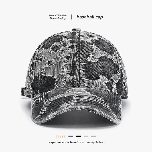 Vintage Washed Tie-Dye Baseball Cap For Men Women