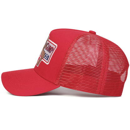 Unisex Shrimp Embroidery Baseball Net Caps Spring and Summer