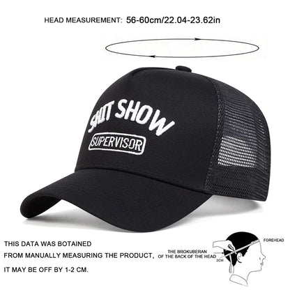Unisex Ship Show Letter Embroidery Baseball Net Caps Spring and Summer