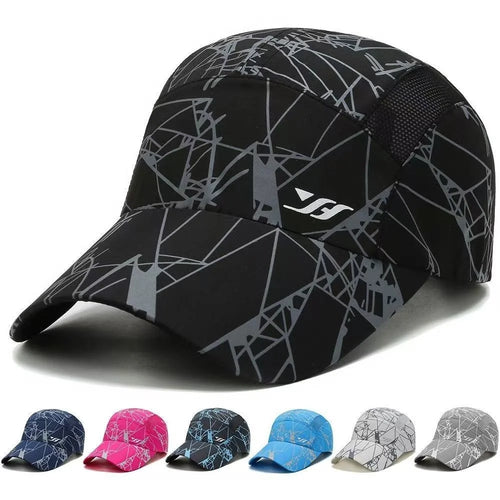 Quick Drying Print Hats Breathable Mesh Baseball Cap