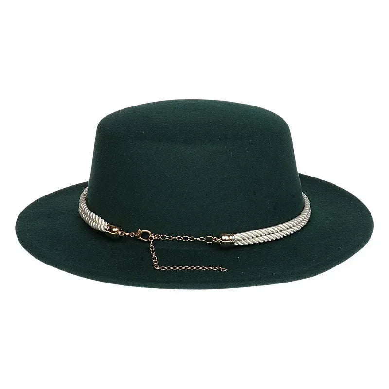 Unisex British Style Lightweight Felt Fedora Jazz Trilby Hat