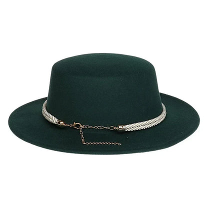 Unisex British Style Lightweight Felt Fedora Jazz Trilby Hat