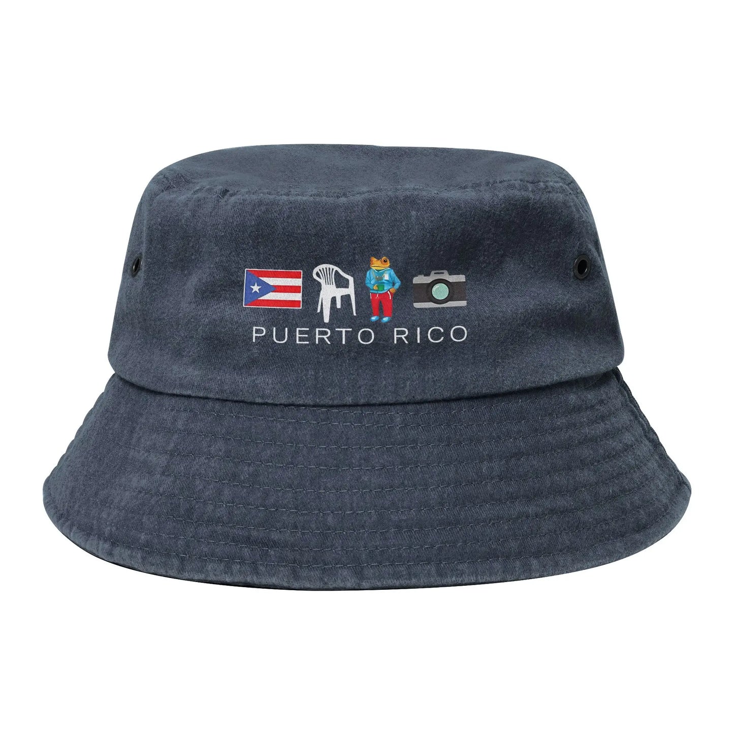 Washed Denim Bucket Hat