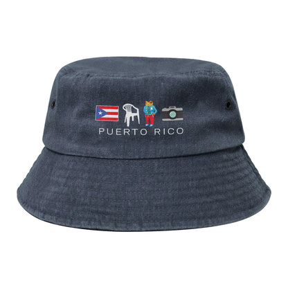 Washed Denim Bucket Hat