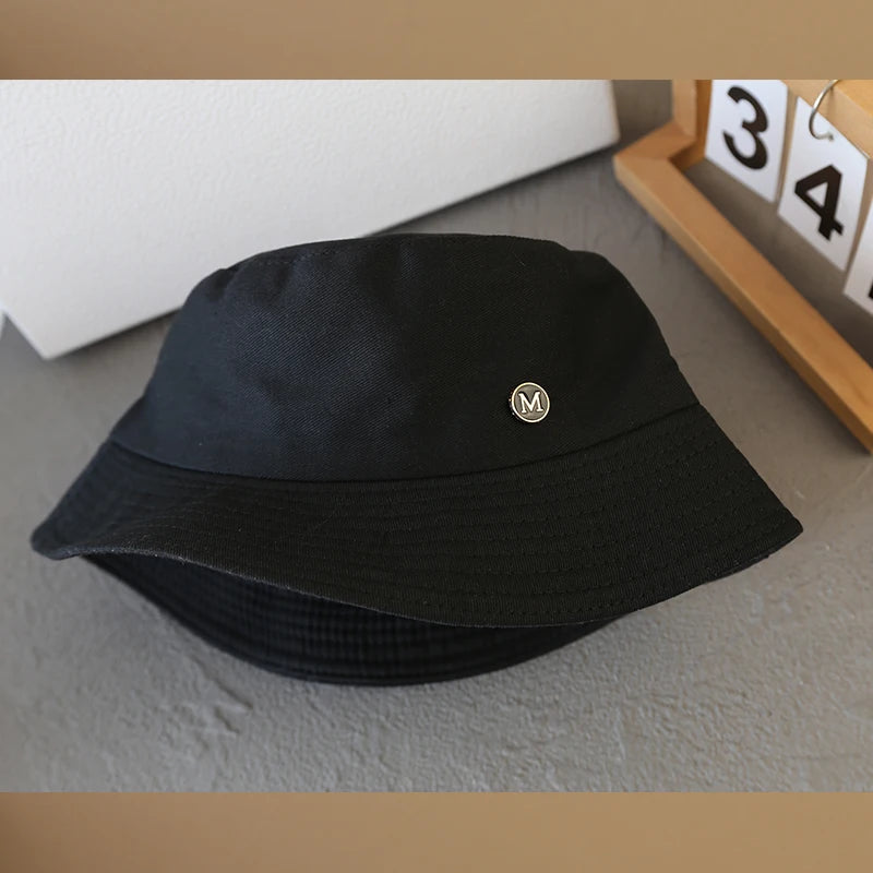 Solid Color Summer New Fisherman Hat Versatile Women Basin Hat
