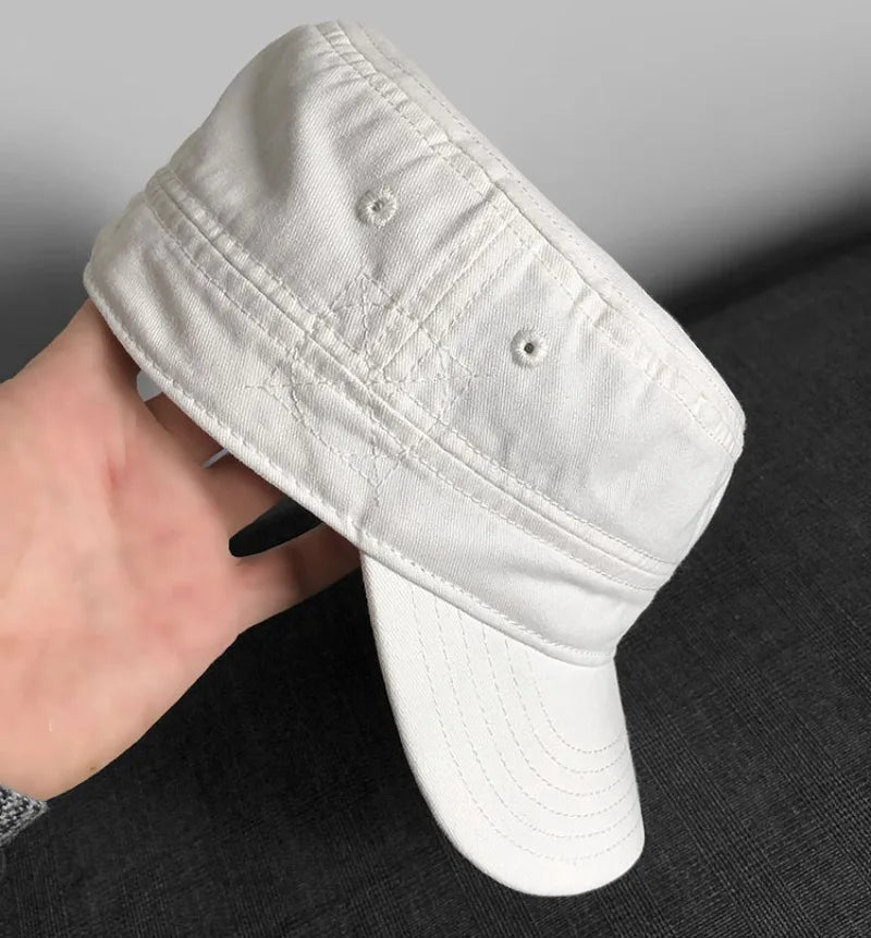 Unisex Pure Cotton Military Hats