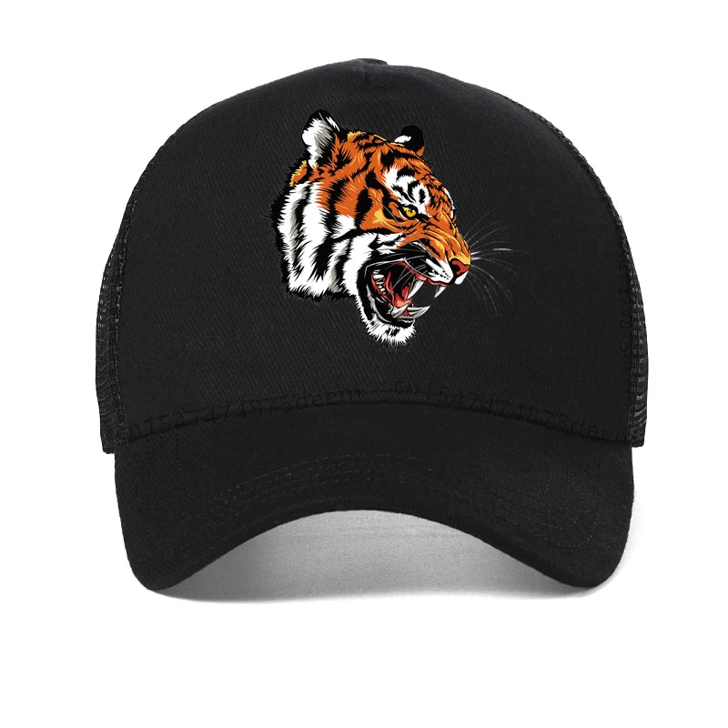 Tiger printing Baseball Cap Men Women