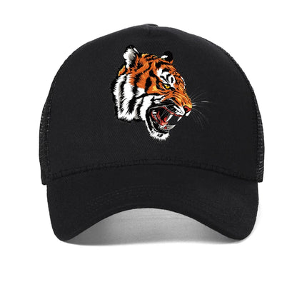 Tiger printing Baseball Cap Men Women
