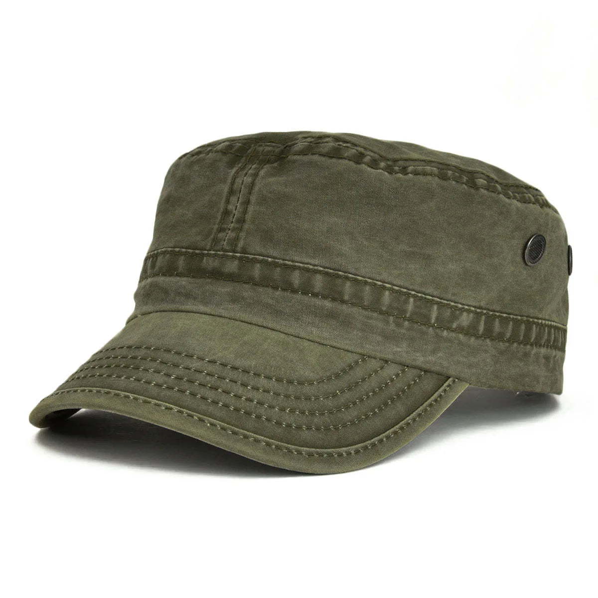 Denim Army Cap Men Washed Cotton Bucket Hat