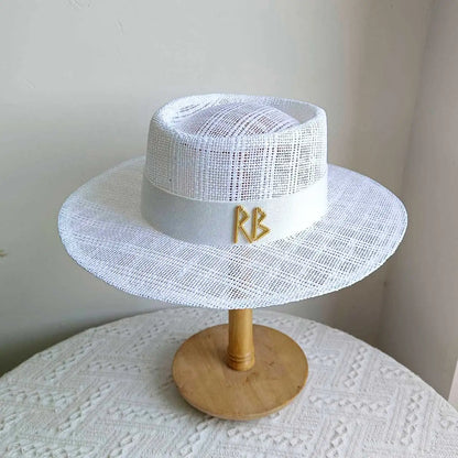 Flat Top Sun Hat 2026 Delicate Weaving Straw Hat Summer Straw Hat