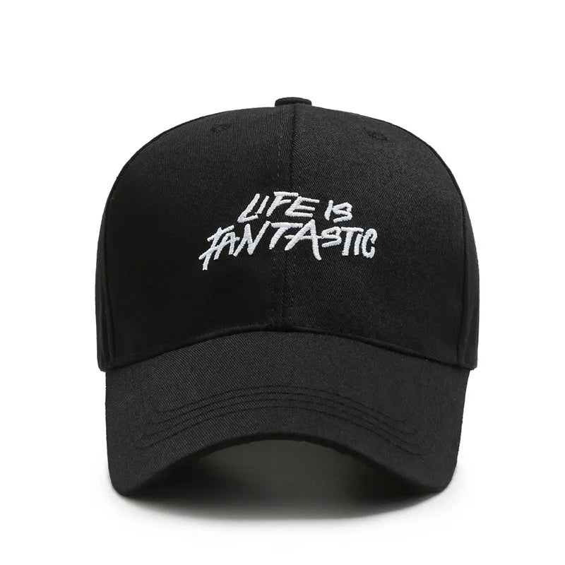 Trendy Embroidered Rock - style Baseball Cap with Unique Logo