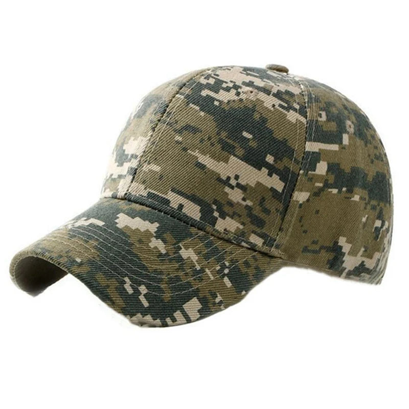 Men Women Summer Cotton Camouflage Printed Baseball Caps Sunhat Outdoor