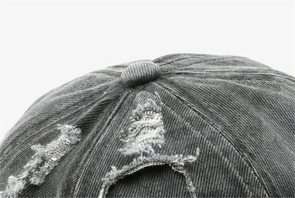 Ripped Hole Cowboy Hat Men Women Vintage Washed Hip Hop Hats
