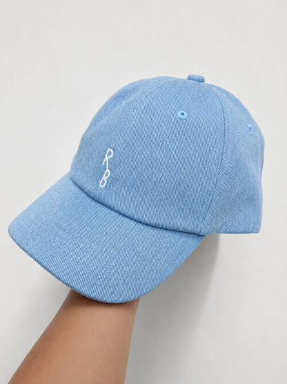 Top Quality Embroidered Letter Washed Denim Baseball Cap