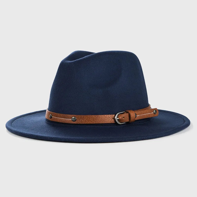 Wool Fedora Hat For Women Men In Winter And Autumn, Outdoor Fashion