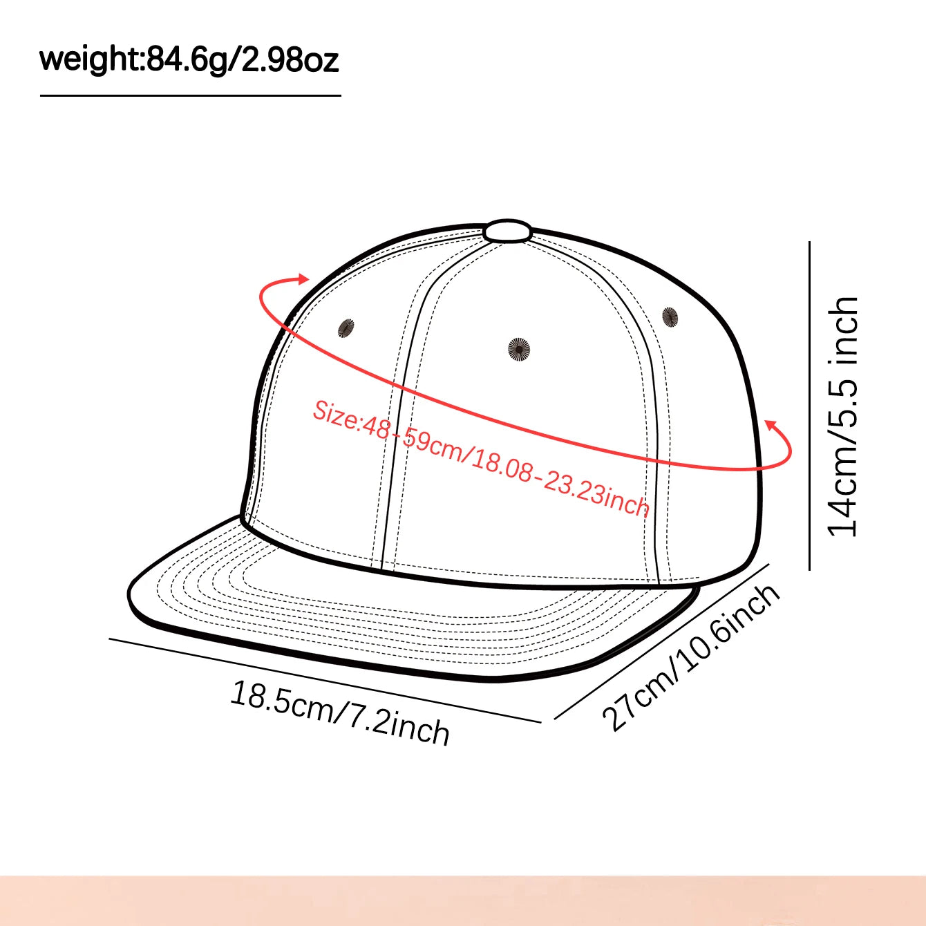 1PC Unisex Snapback Baseball Cap, Flat - Brim and Color - Blocked Hip - Hop Cap, Suitable for Both Men and Women