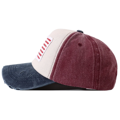 New Designer USA Flag Embroidered Baseball Cap Vintage 5 Panel Snapback