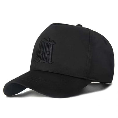 Unisex Gothic Letter M Embroidery Baseball Caps Spring Autumn Outdoor Adjustable Casual Hats Sunscreen Hat