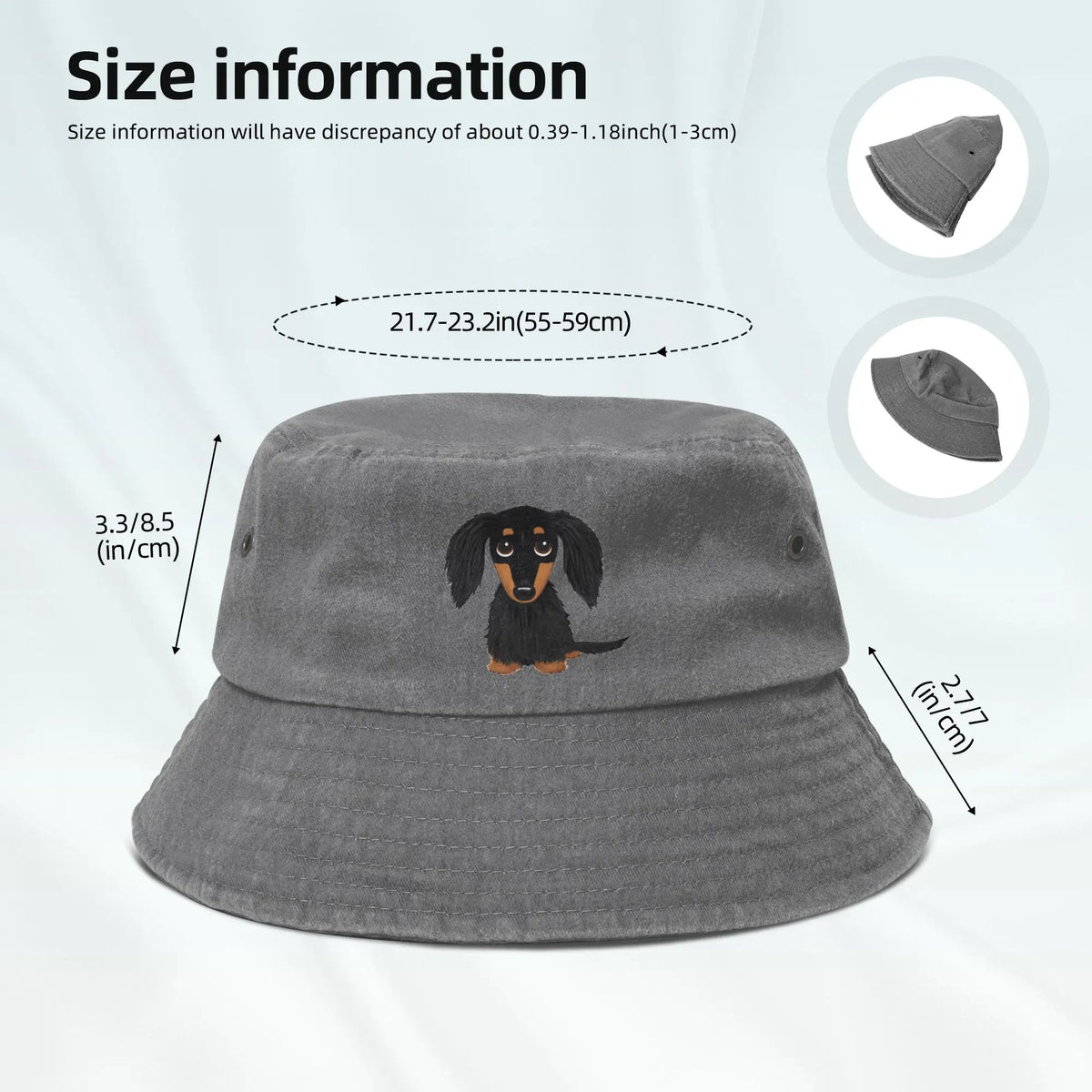 Street I Love My Weiner Dog Dachshund Bucket Hats