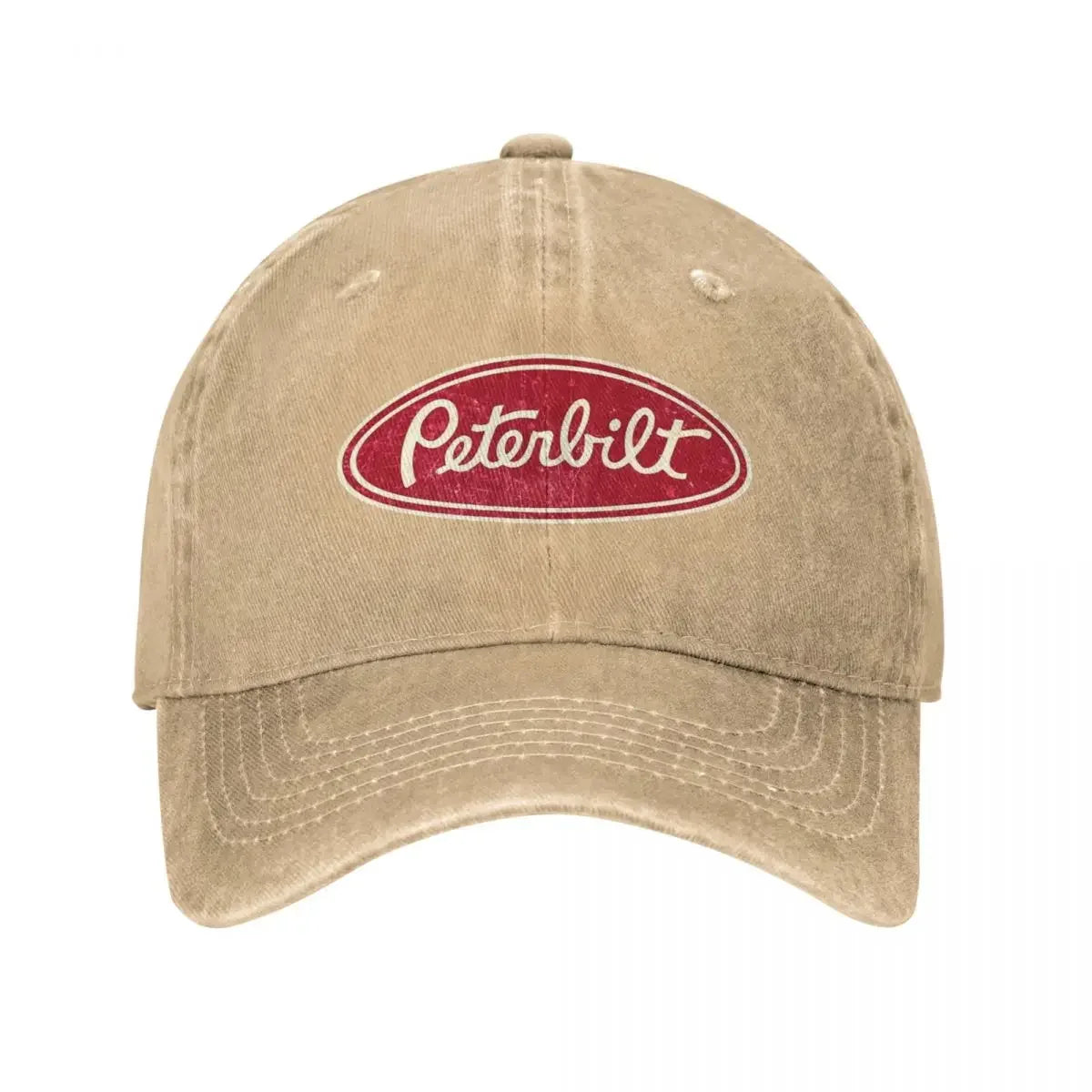 Peterbilt Truck Car Racing Vintage Baseball Cap Vintage Distressed Denim Snapback Hat