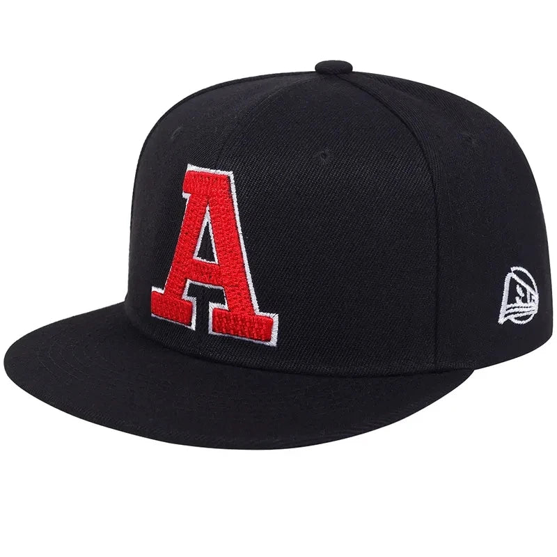 Unisex A Letter Embroidery Hip Hop Hat Outdoor