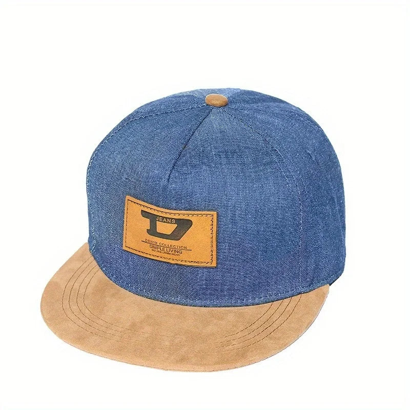 Hip Hop Baseball Cap Flat Brim Hat Casual Street Dance Outdoor Couple Visor Hat