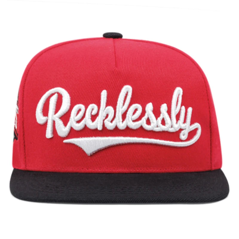 New Flat Edge Hat REEK Side USA Embroidered Outdoor Daily Leisure Decoration Sunshade Hat Unisex Hip Hop Hat