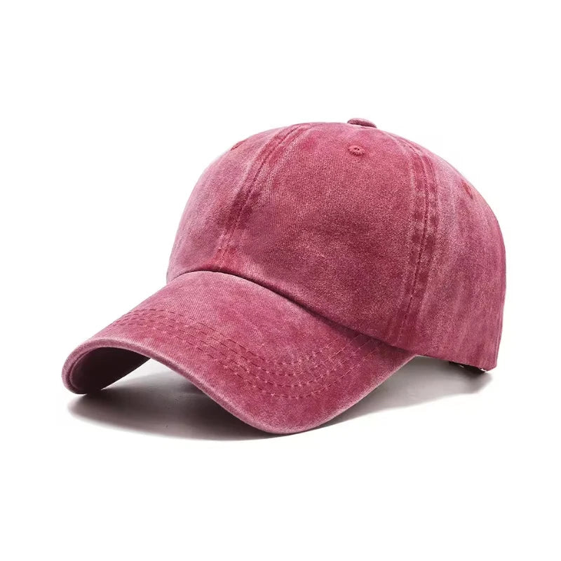 Washed Baseball Cap Embroidered Snapback Hats