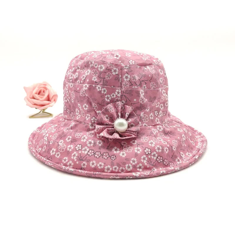Fashionable And Casual Old Lady's Cloth Hat