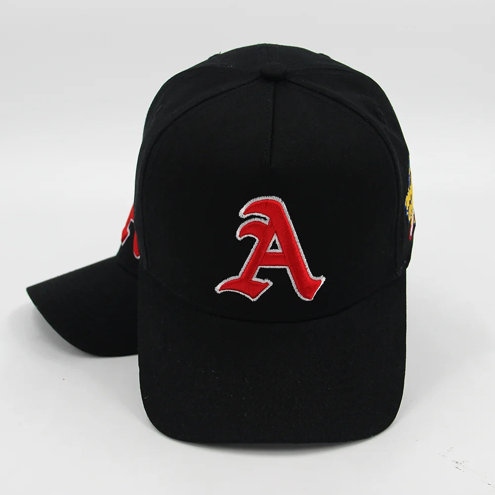 Custom High Quality 5 Panel A Frame Style Cotton Snapback Hat