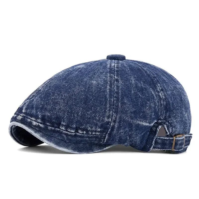 Spring And Autumn Cotton Solid Print Newsboy Caps