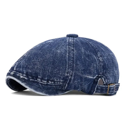 Spring And Autumn Cotton Solid Print Newsboy Caps