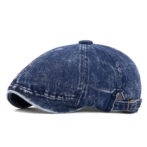 Spring And Autumn Cotton Solid Print Newsboy Caps