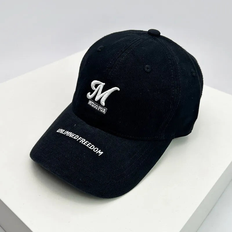 Soft Top American Letter Embroidered Baseball Cap