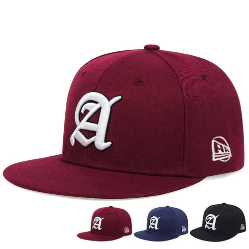 Unisex Personality A Letter Embroidery Hip-Hop Hats