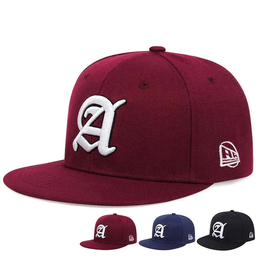 Unisex Personality A Letter Embroidery Hip-Hop Hats