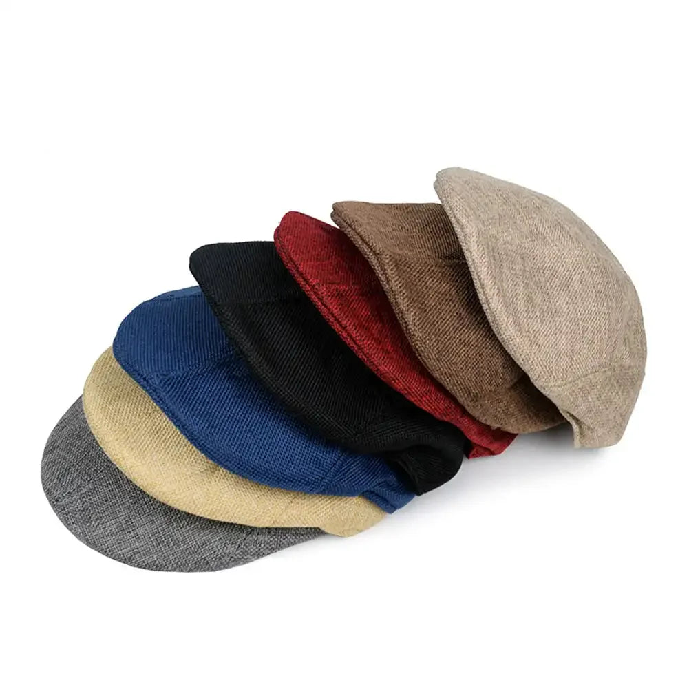 Linen Hat Boy Linen Outdoor Street Hats Leisure Sports Sun Caps