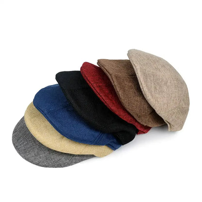 Linen Hat Boy Linen Outdoor Street Hats Leisure Sports Sun Caps