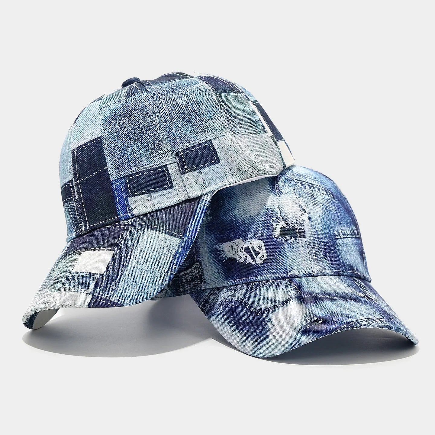Four Seasons Sunscreen Solid Color Trend Retro Denim Baseball Hat