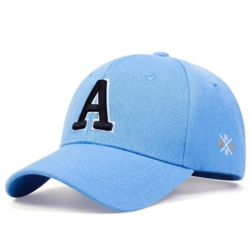 Baseball Hat A Letter Side AR Embroidery Outdoor Leisure Sports