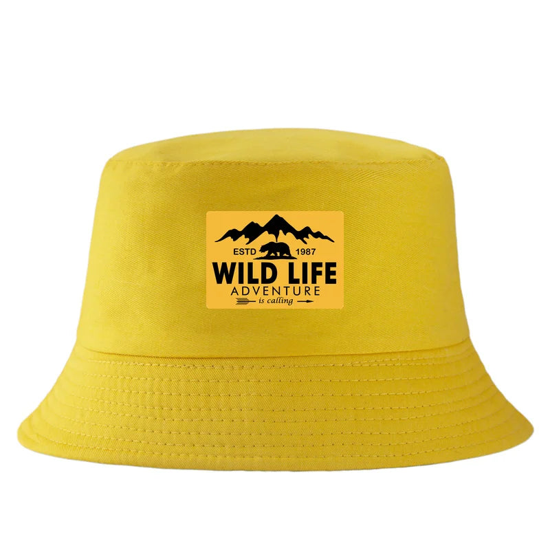 Wild Life Printed Reversible Bucket Hat Woman Man