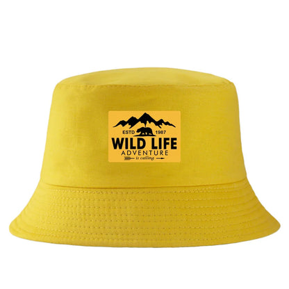 Wild Life Printed Reversible Bucket Hat Woman Man