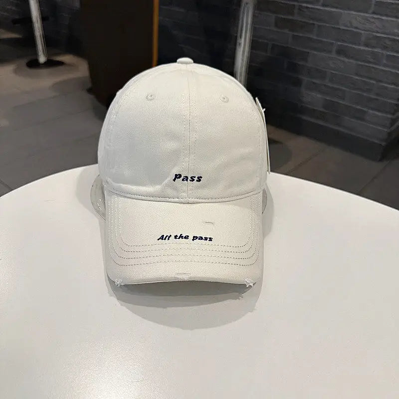 Letter Embroidered Baseball Cap For Women Spring Summer Outdoor Sunscreen Unisex Sports Casual Hat