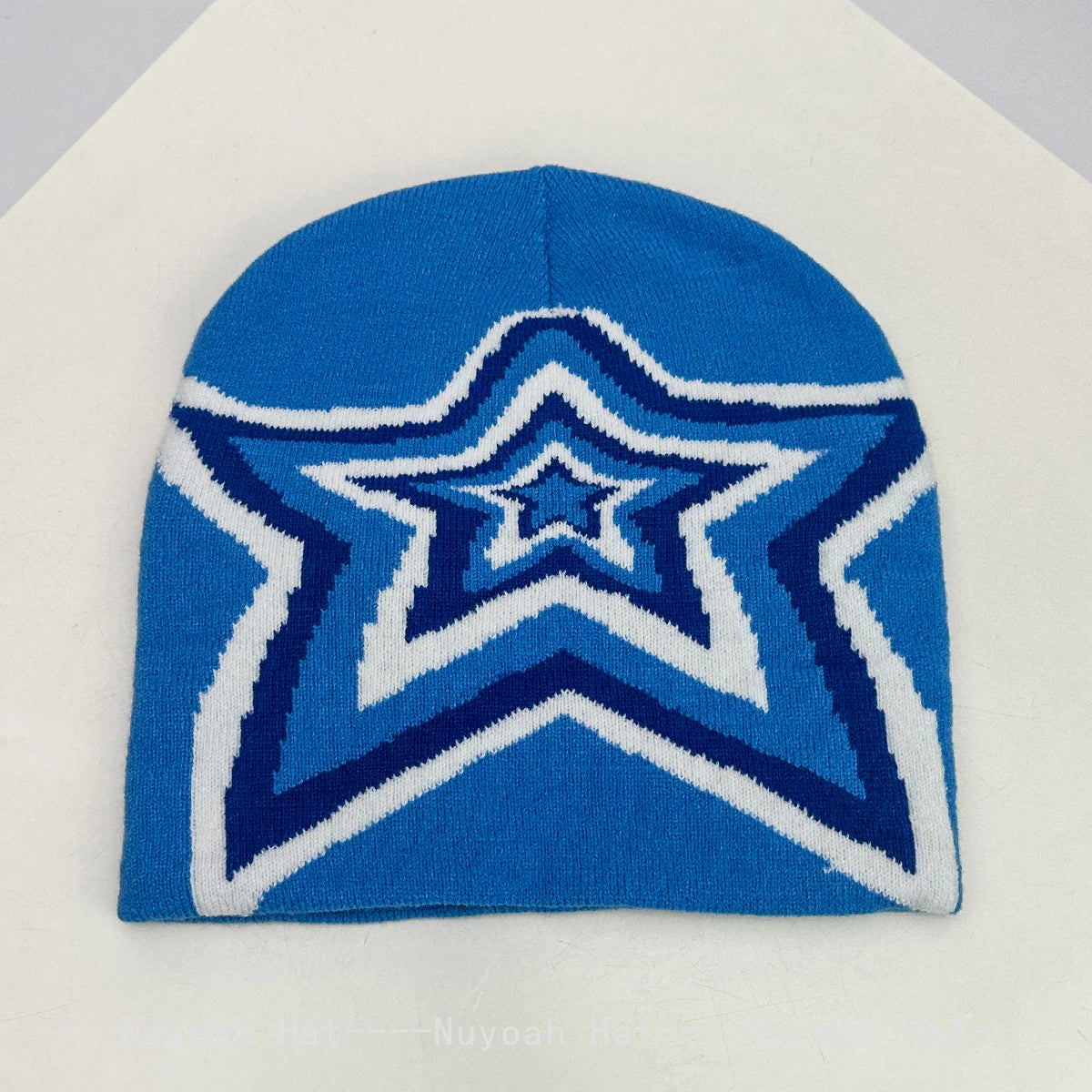 New Men Women Jacquard Five Pointed Star Love Knitted Hats