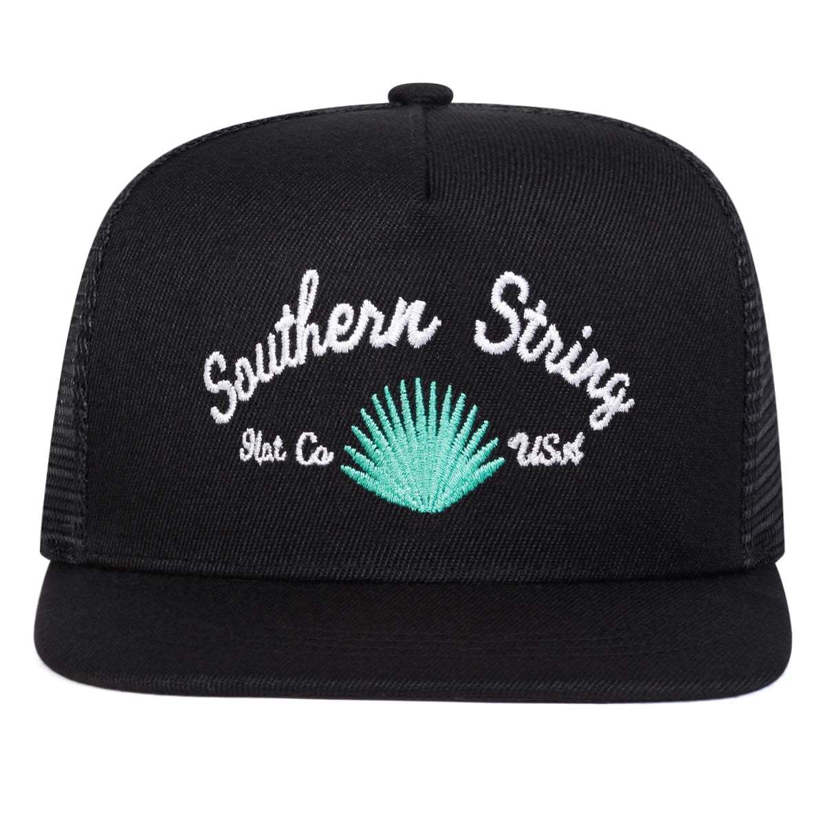 Unisex Southern String Embroidery Hip-hop Net Hats Spring Summer Outdoor Snapback Caps