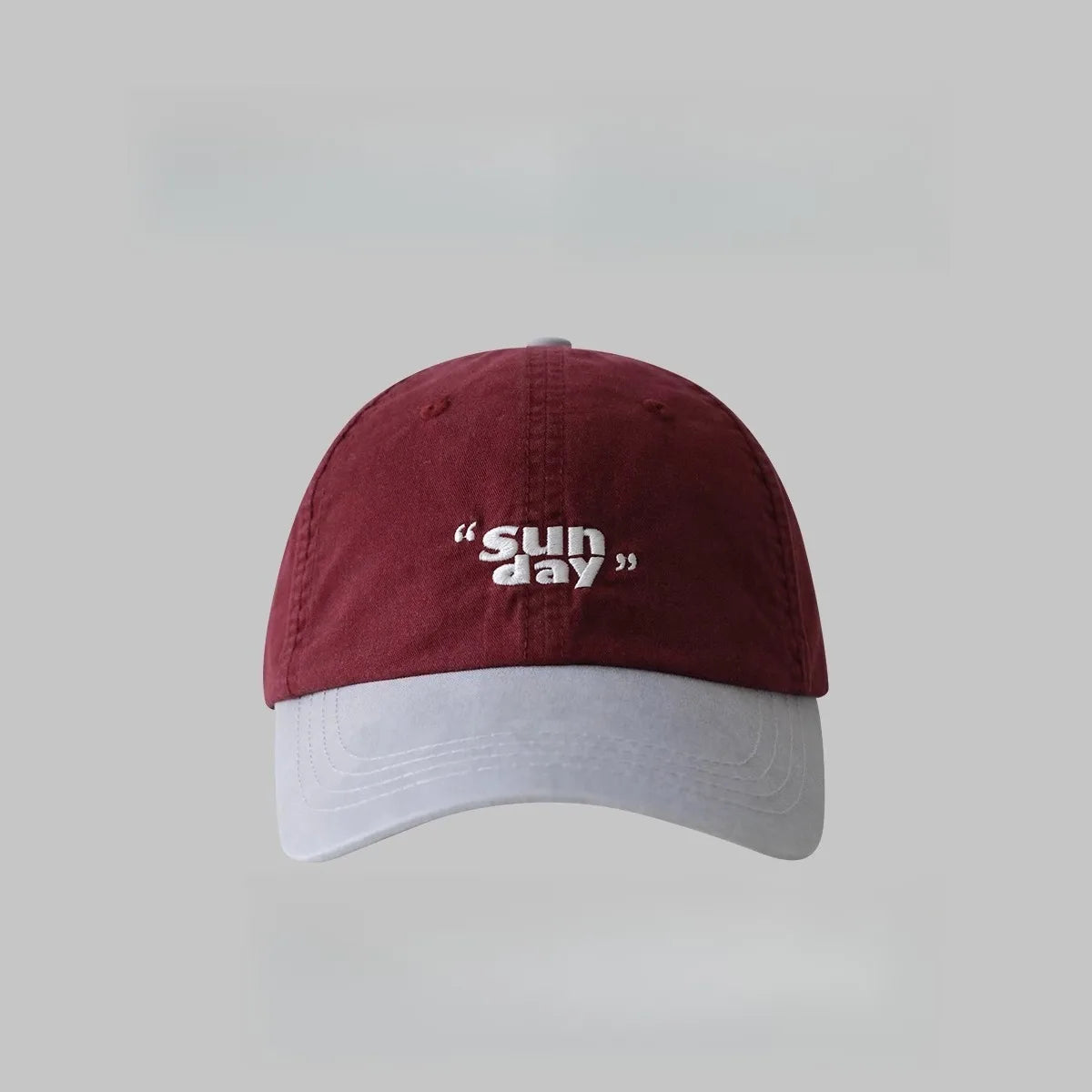 Small Niche Color Blocking Design Duckbill Cap Fashion Korean Outdoor Retro