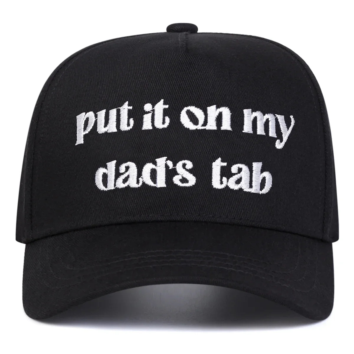 Unisex Put It Oh My Dad's Tab Embroidery Baseball Caps