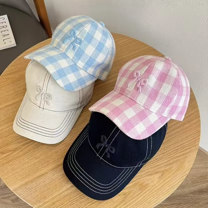 Women's Baseball Cap With 3D Bow Embroidery