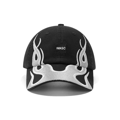 Flame Cotton Washed Baseball Hats