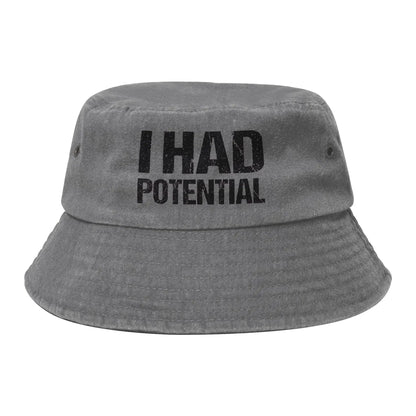 Woman Distressed Denim Bucket Hats